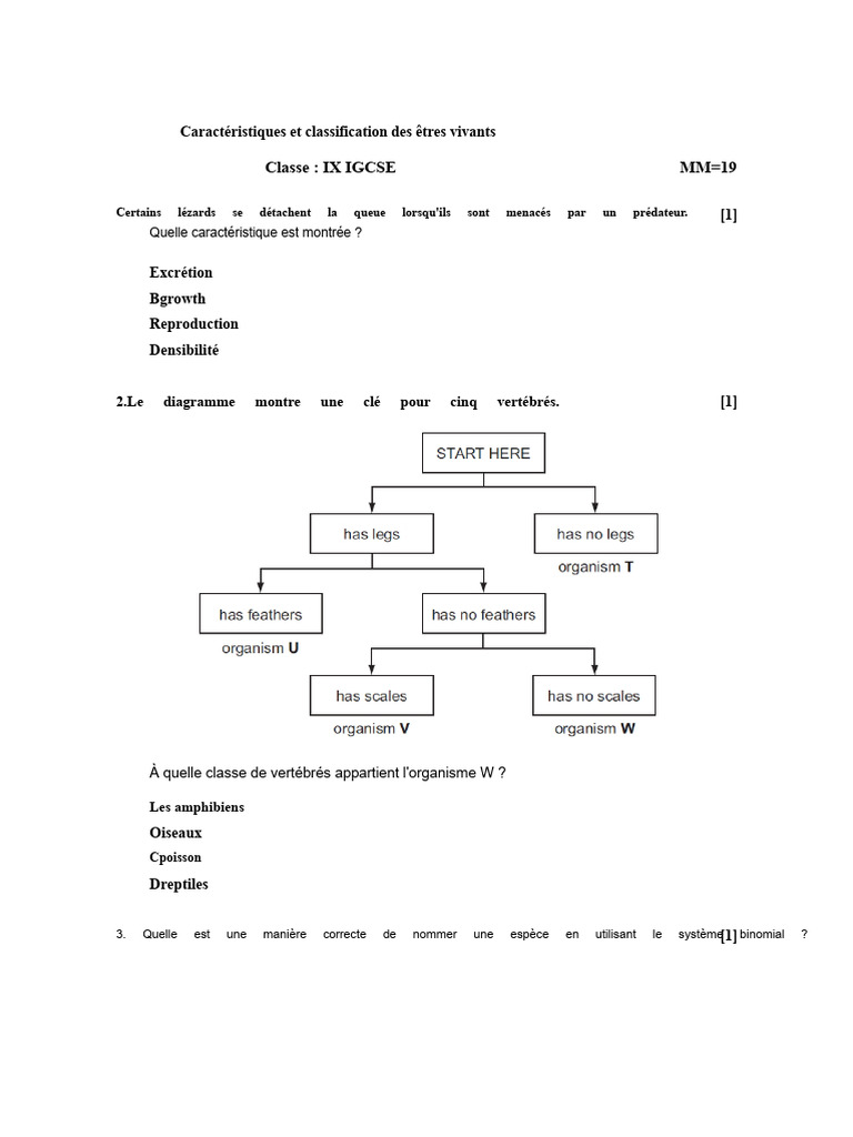 Classification des êtres vivants en biologie | PDF | Amphibiens | Biologie