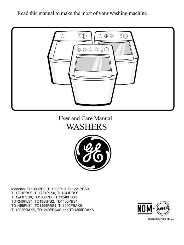 Ge Washing Machine Manual