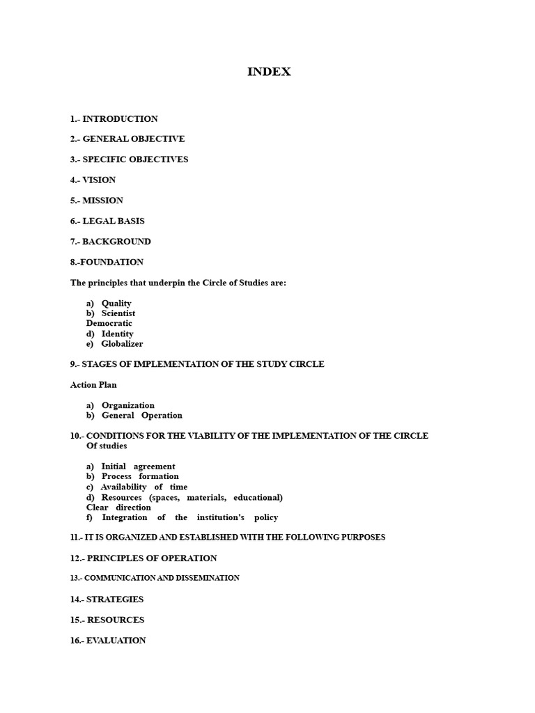 Uancv Study Circle Project | PDF | Knowledge | Leadership