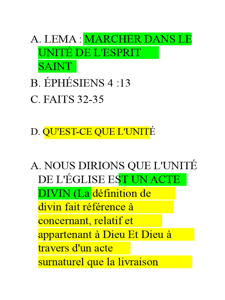 Les 7 vertus de l'unité chrétienne | PDF | Église chrétienne | Dieu