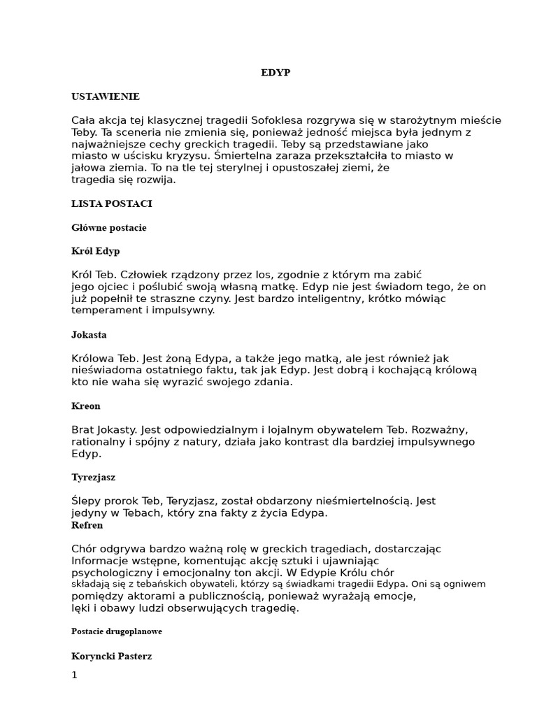 Edyp | PDF
