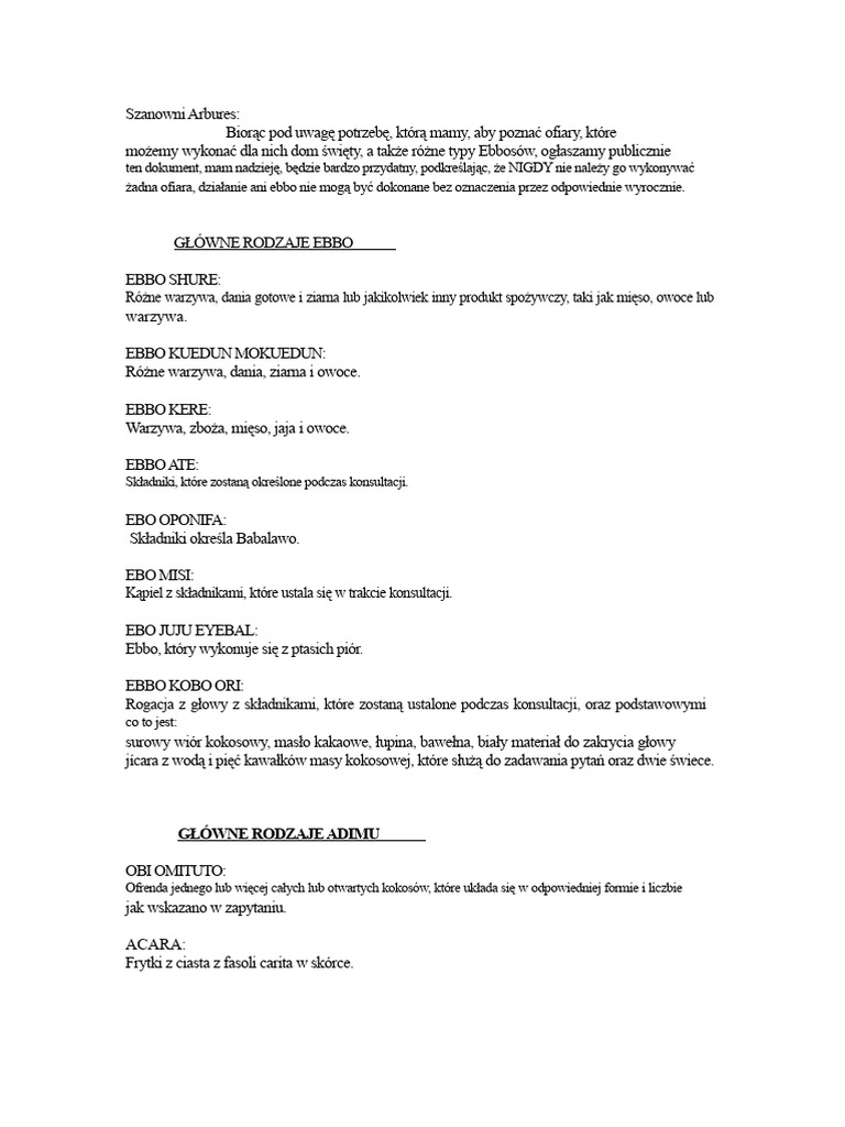 Główne Typy Ebbo | PDF