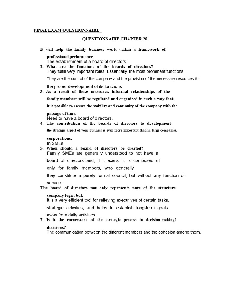 Family Business Board of Directors Guide | PDF | Exports | Market ...