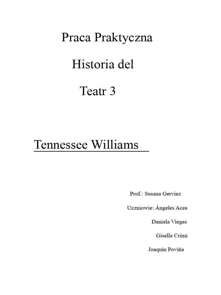 Tennessee Williams | PDF