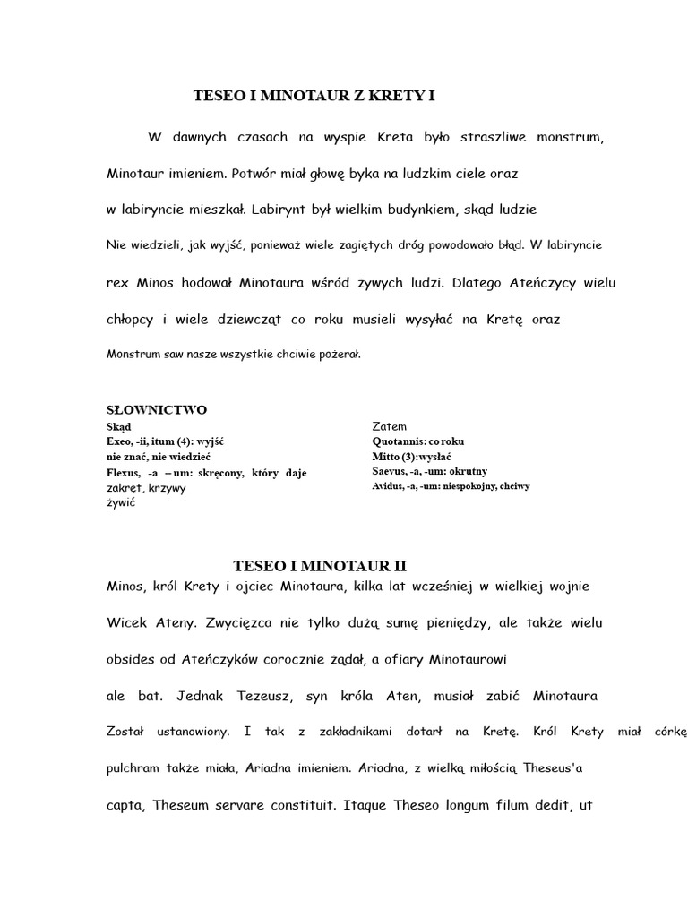 Tekst Minotaur | PDF