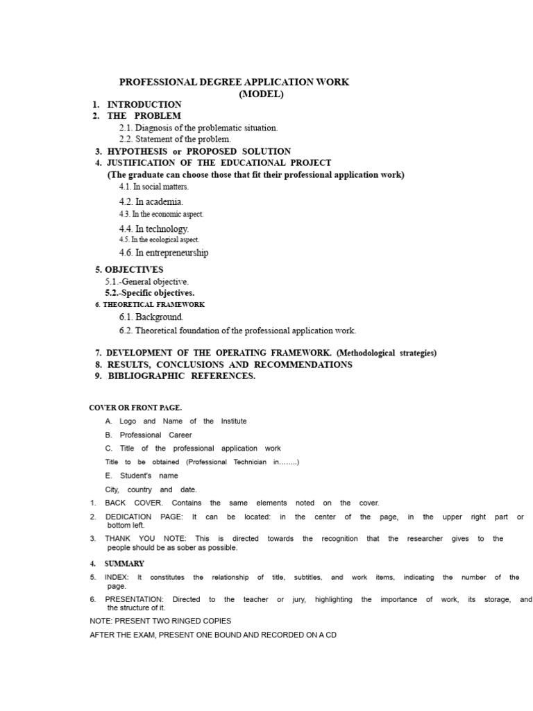 Professional Degree Application Guide | PDF