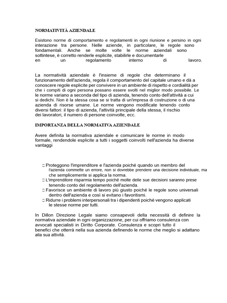 Normativa Imprenditoria | PDF