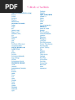 73 Books of the Catholic Bible List | PDF
