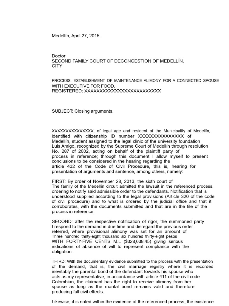 70 Model of Conclusions Statement | PDF | Lawsuit | Justice