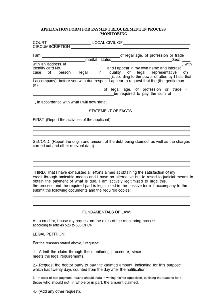 Payment Request Form Template | PDF | Debt | Justice
