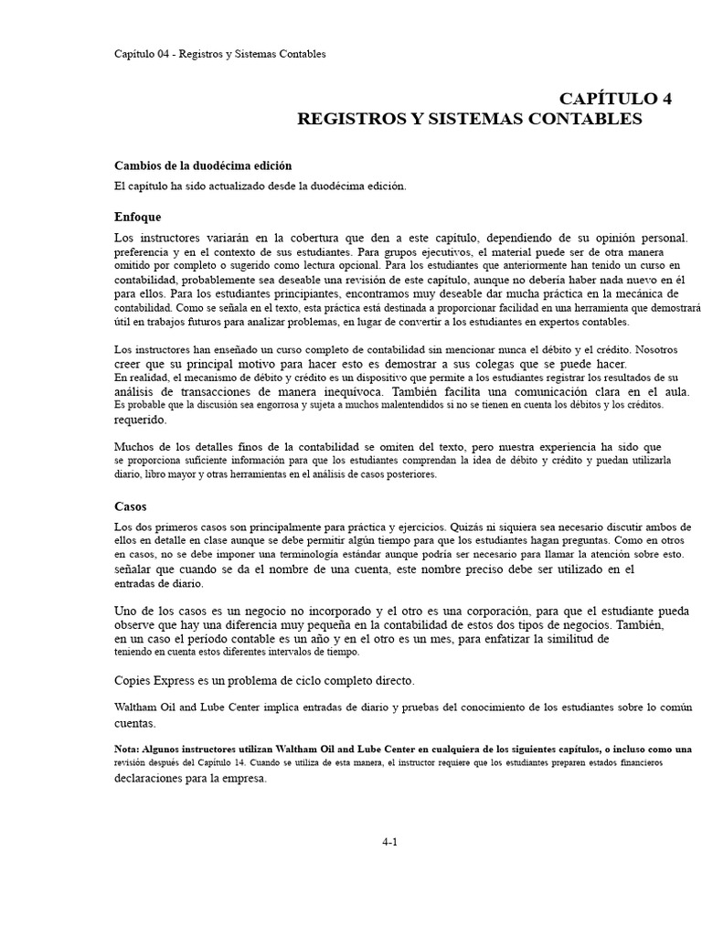 AHM Capítulo 4 - Soluciones | PDF | Contabilidad | Estado de resultados