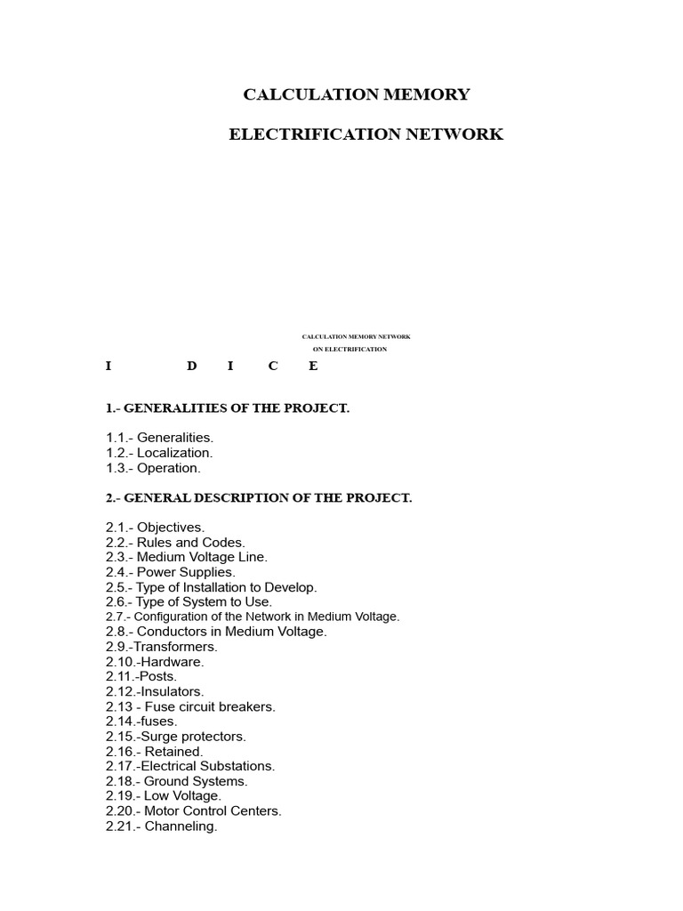 SUBSTATIONS CALCULATION MEMORANDUM ELECTRIFICATION NETWORK Semester 10 ...