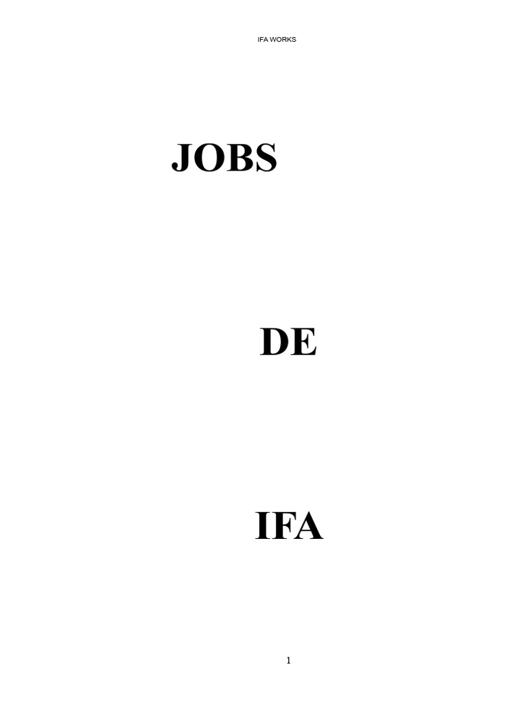 Ifa works | PDF | Baptism | Gunpowder