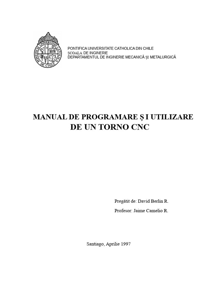 Manual de Programare Torno EMCO | PDF