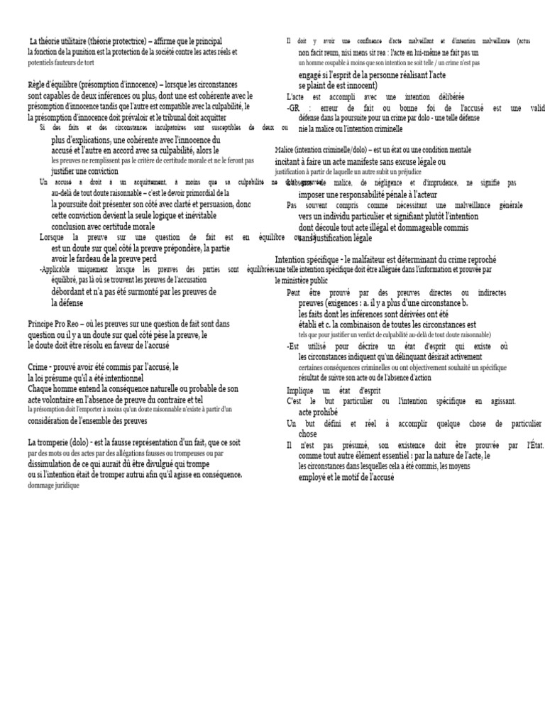 Théorie utilitaire de la responsabilité pénale | PDF | Crimes | Crime ...