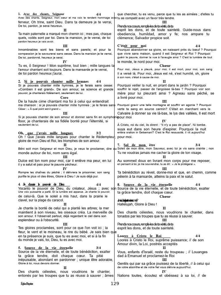 Hymnes de louange et de dévotion | PDF | Jésus | Rédemption (Théologie)
