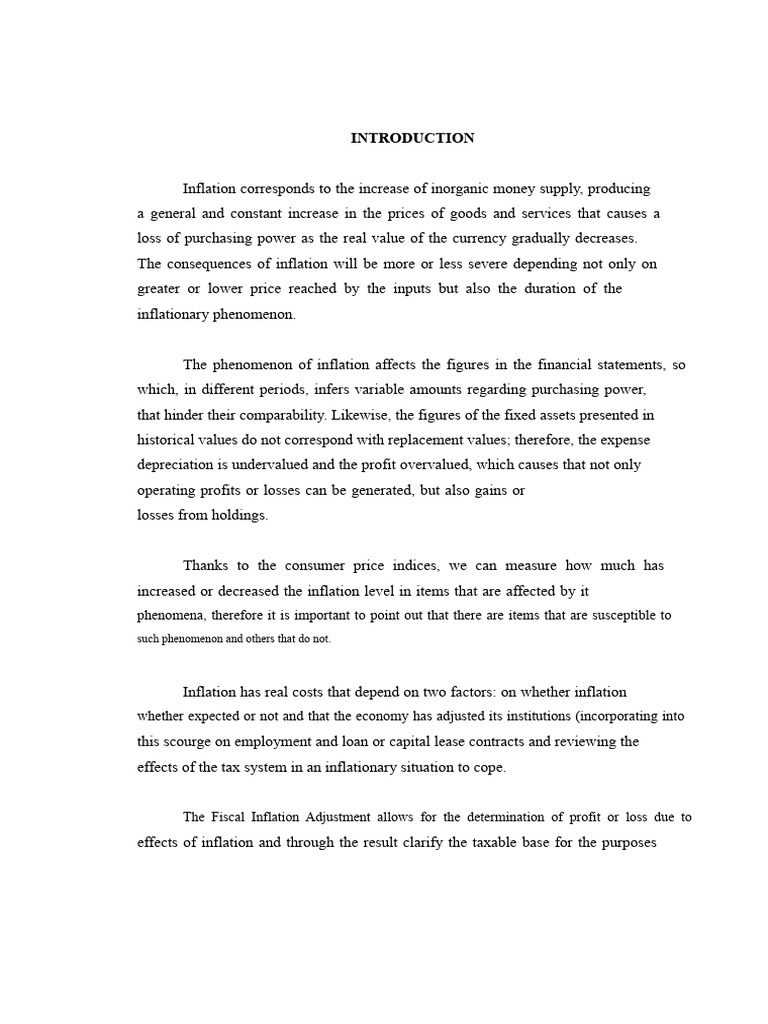 Understanding Fiscal Inflation Adjustment | PDF | Cost Of Living ...
