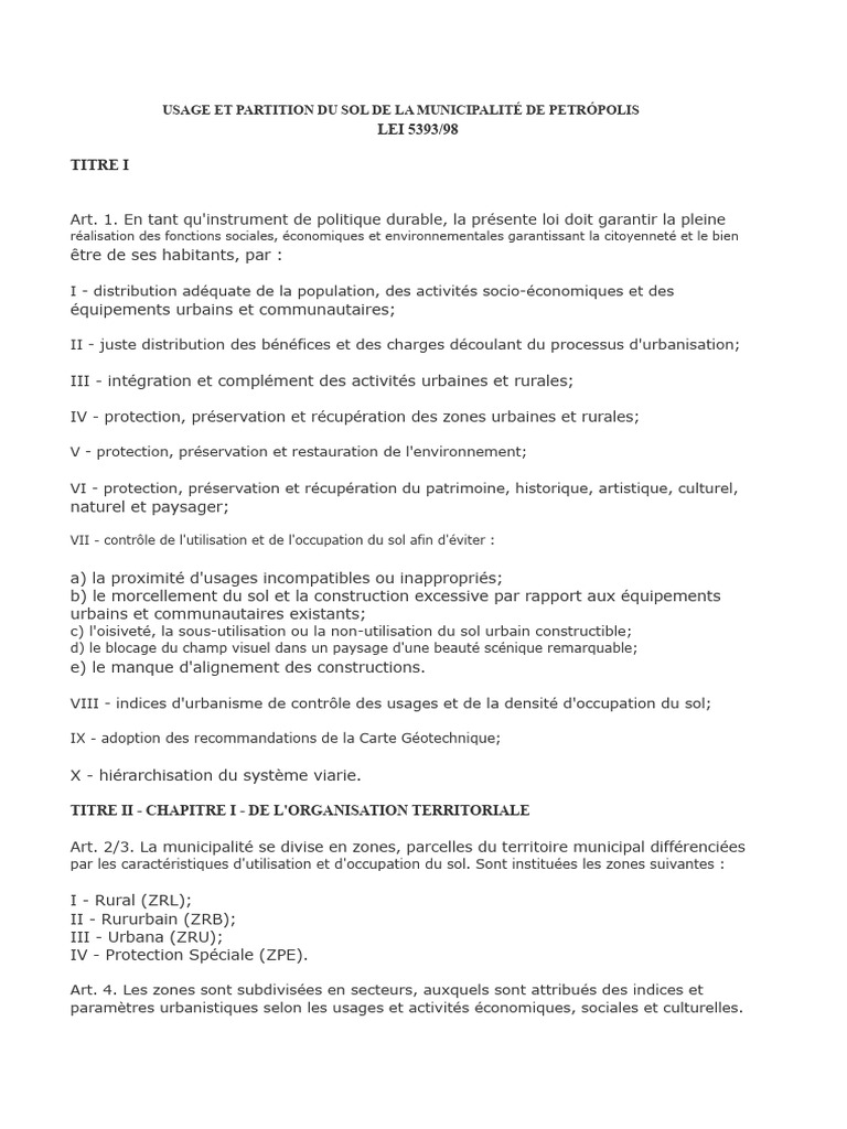Usage et Gestion du Sol à Petrópolis | PDF | la pollution ...
