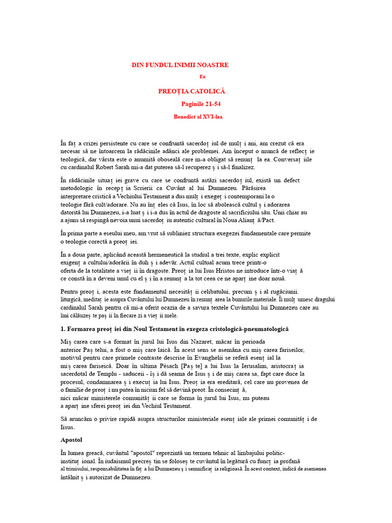 Din Adâncul Inimii Noastre | PDF
