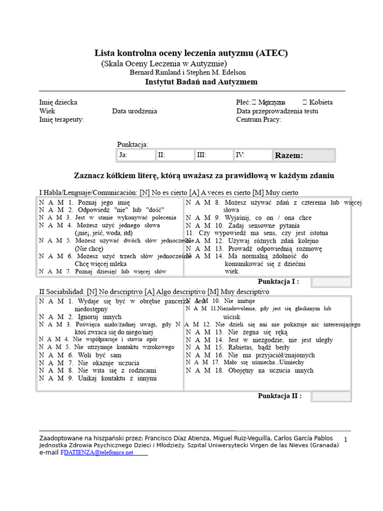 ATEC Adaptacja | PDF