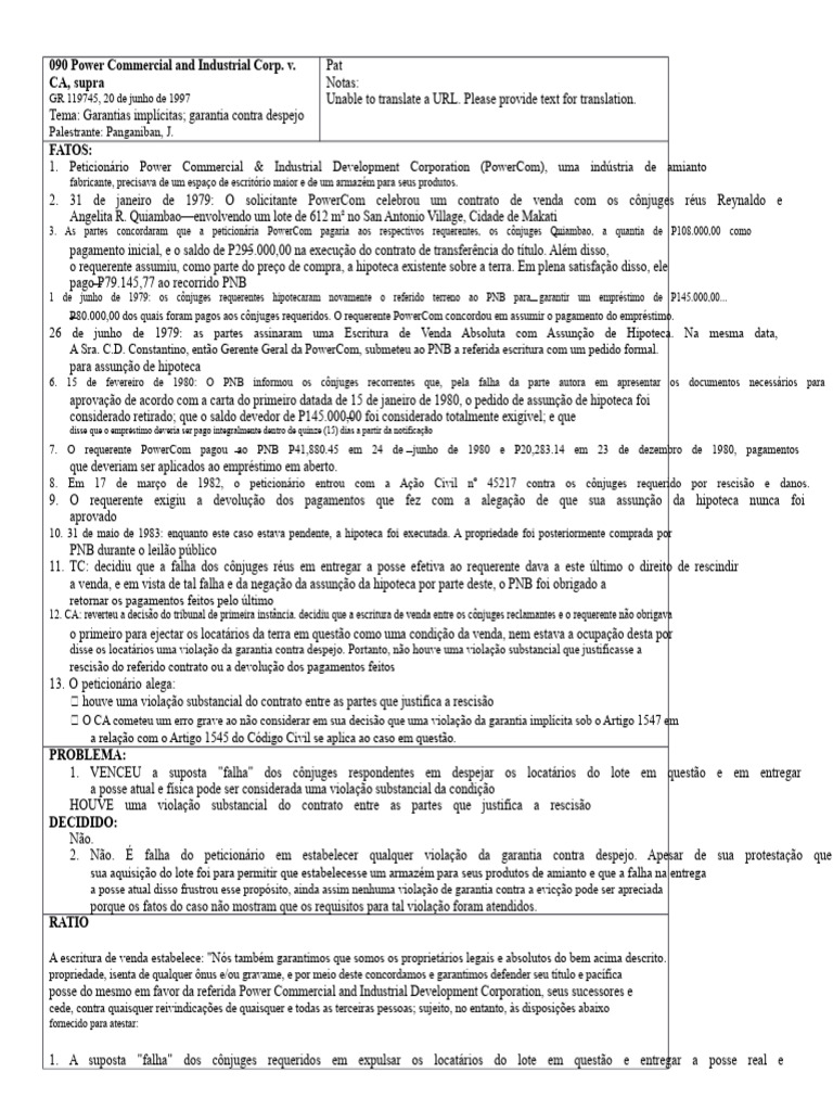 PODER COMERCIAL INDUSTRIAL V CA | PDF | Justiça | Crime e Violência