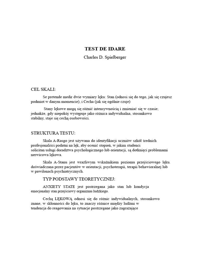 Karta techniczna Idare | PDF