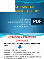 Anastesi - Dr. h. Lalenoh, Span - Anesthesia for Ophthalmic Surgery