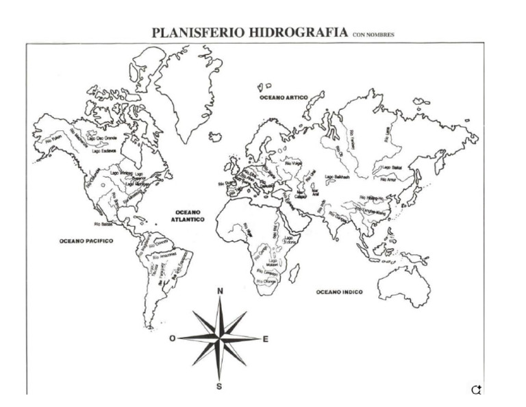 Mapa de Hidrografia Del Mundo Con Nombres 1 | PDF