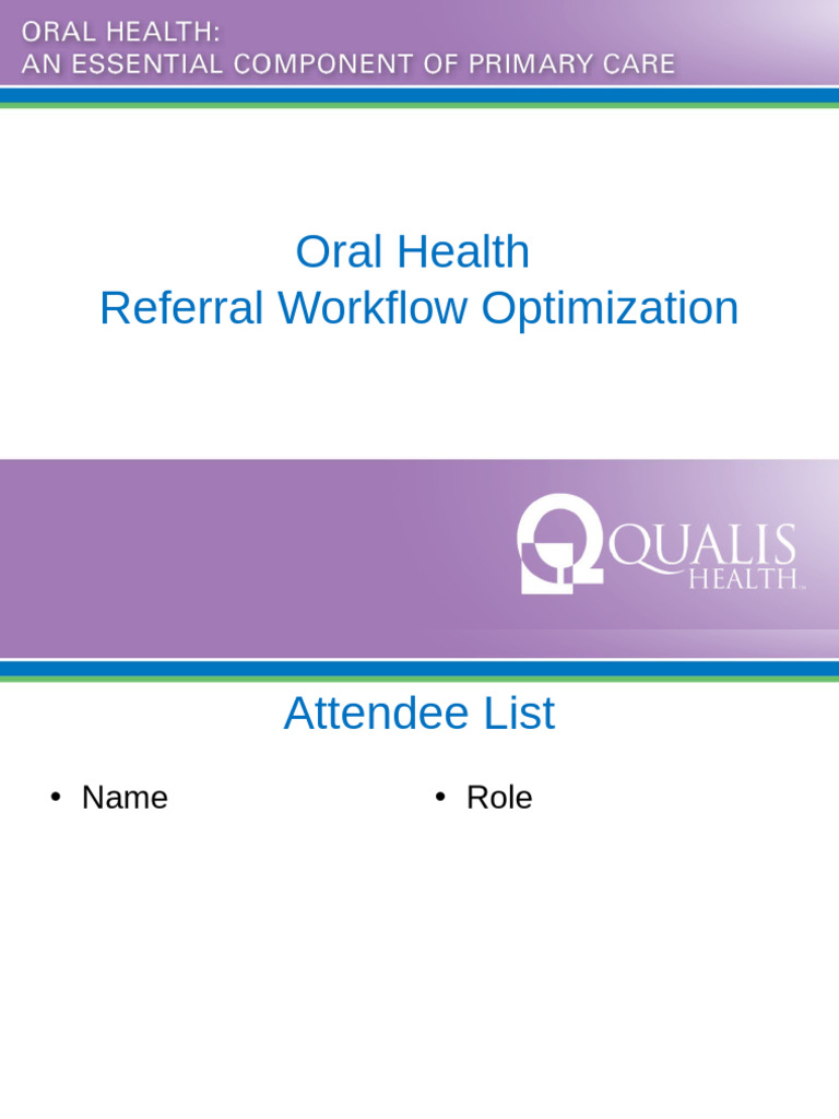 Optimize Dental Referral Workflow | PDF | Dentistry | Dentist