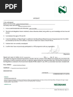 Nedbank YES Programme Affidavit Form | PDF | Affidavit | Governance