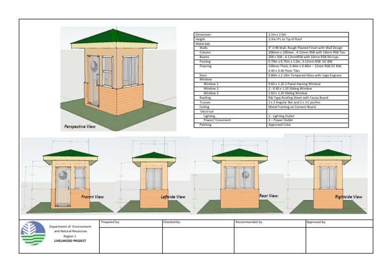 Guardhouse | PDF | Window | Wall