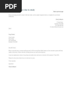 Resignation Letter Due To Study