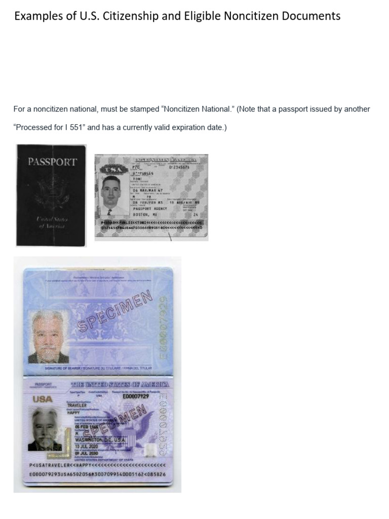 Examples of Citizenship Documents | PDF | Naturalization | Citizenship ...