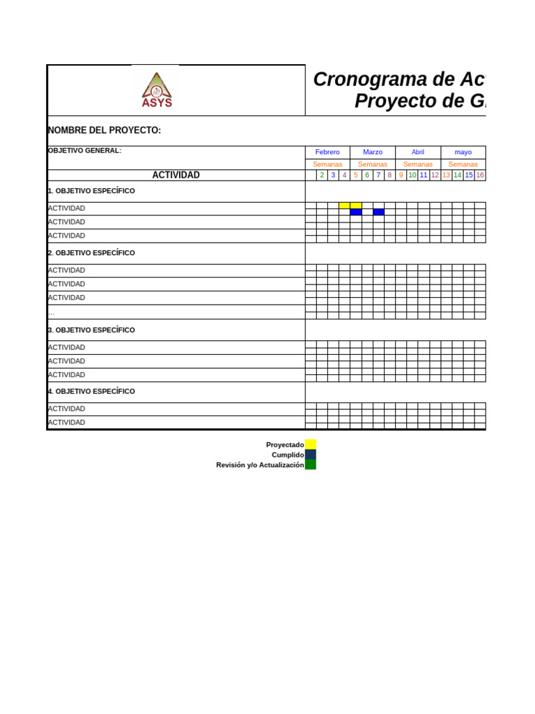 Cronograma de Actividades de Proyecto | PDF