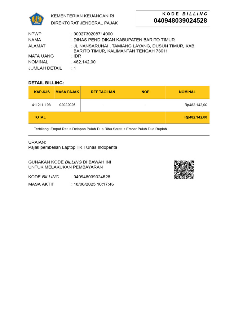Billing Code 1749611868 | PDF