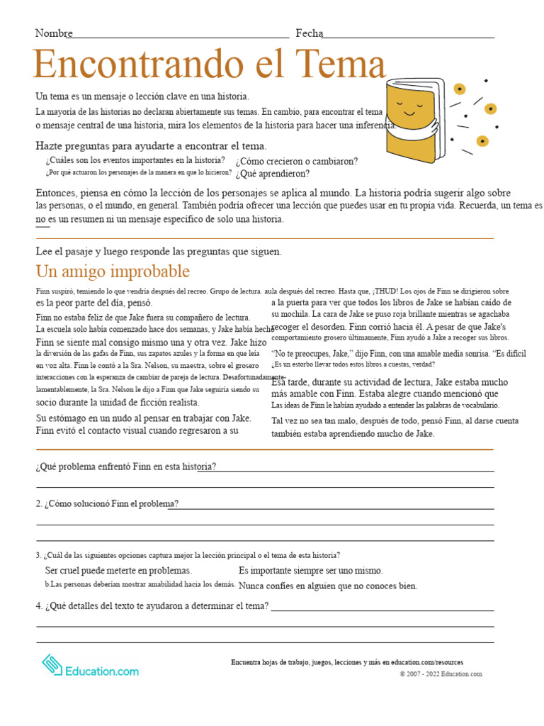 Encontrar El Tema | PDF