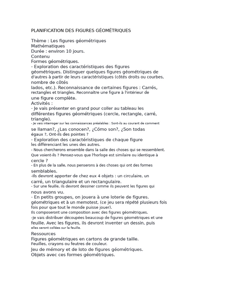 Exploration des Figures Géométriques | PDF | Triangle
