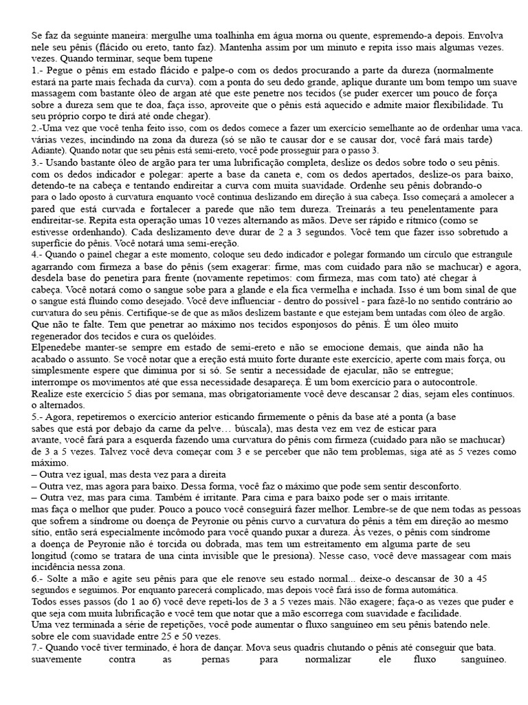 Exercícios para Corrigir Pênis Curvo | PDF | Massagem | Pênis