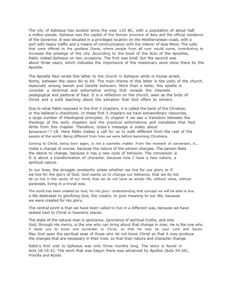 Historical Context Of Ephesians Pdf Paul The Apostle Epistle To
