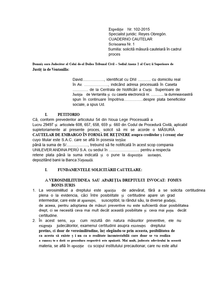 Model de Sechestru Sub Formă de Reținere | PDF