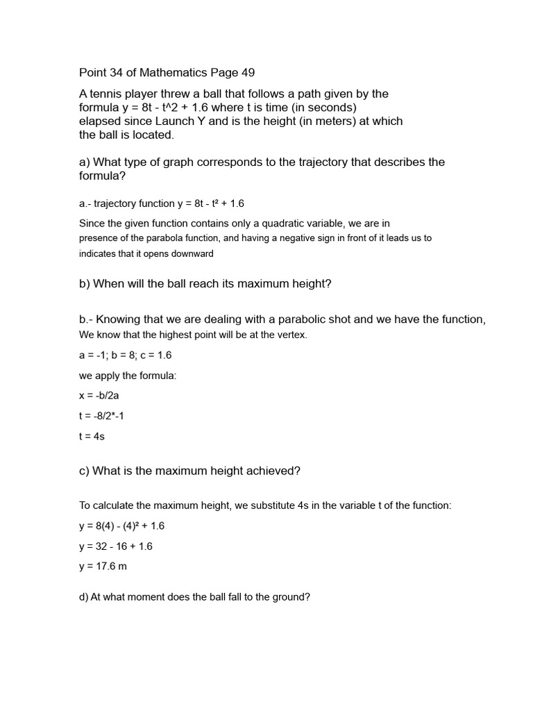 Point 34 of Mathematics Page 49 | PDF