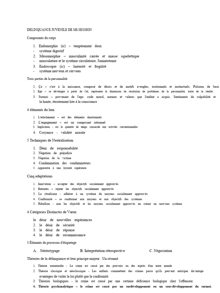 Comprendre la délinquance juvénile | PDF | Crimes | Crime et violence
