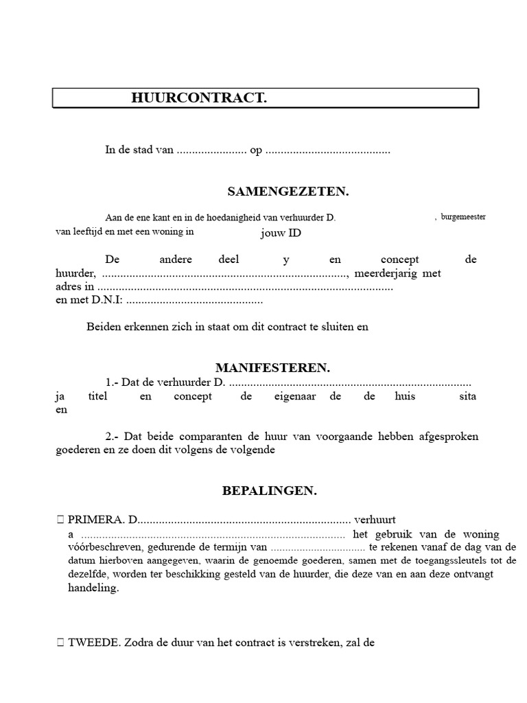 Leeg Contract | PDF