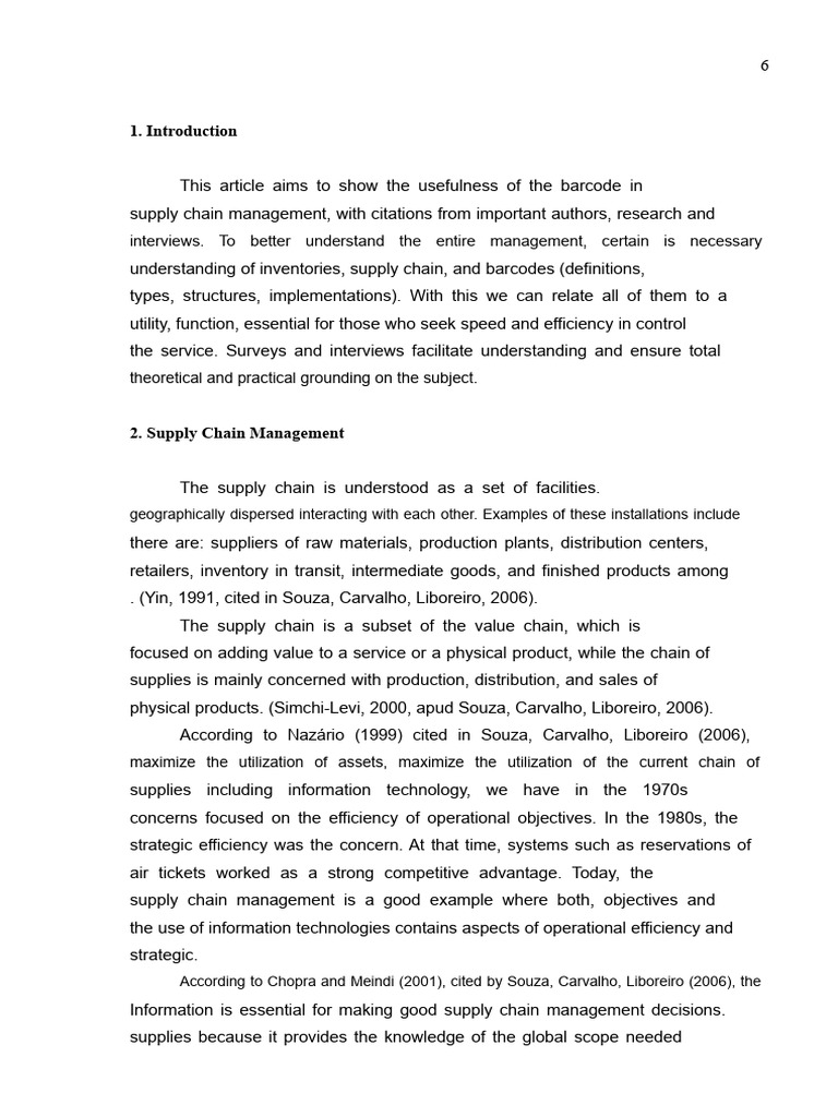 Introduction, Development, Conclusion and Bibliography | PDF