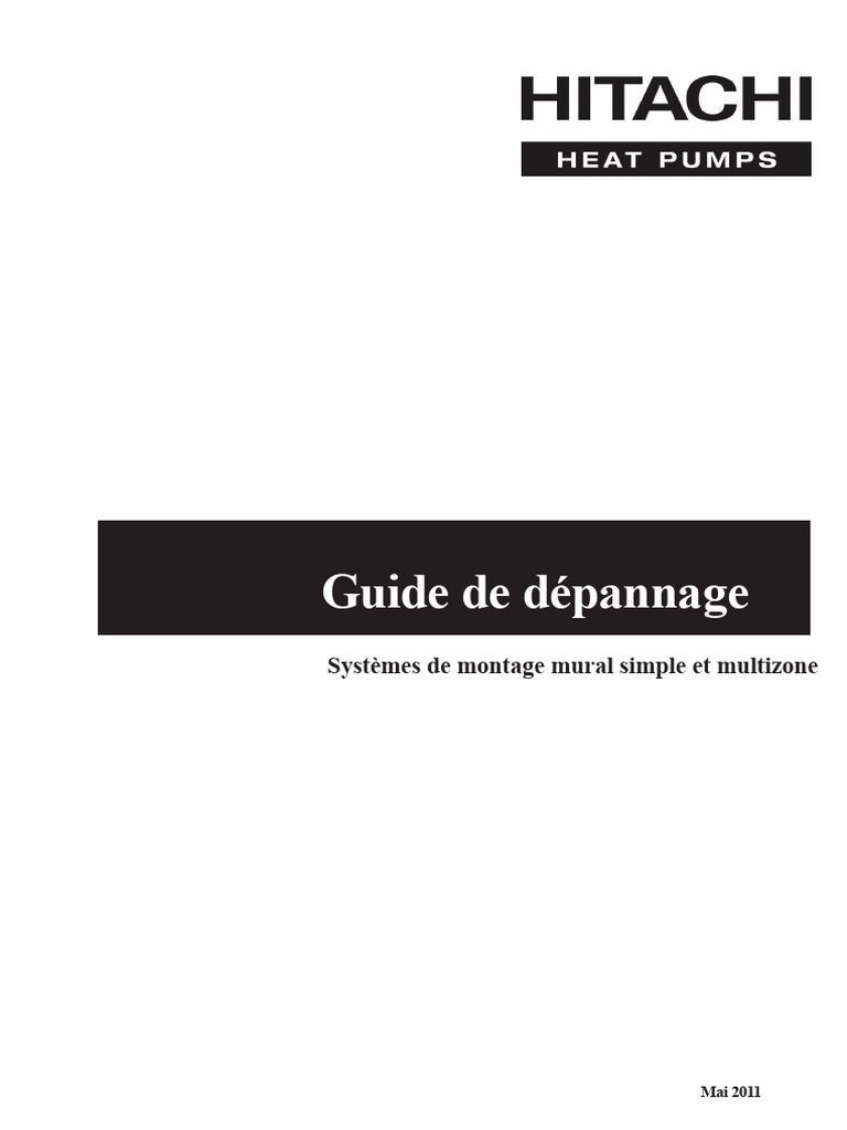 Codes d'erreur Hitachi Guide de dépannage PDF Circuit imprimé — free download