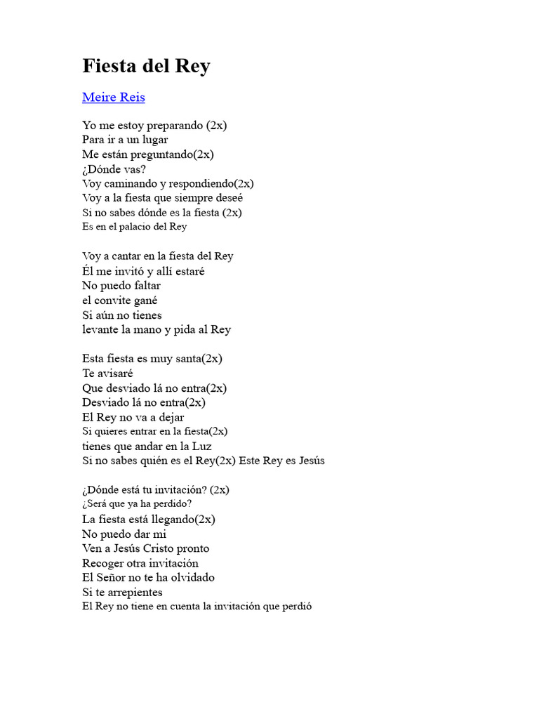 Fiesta del Rey: Celebración y Fe | PDF | Jesús | Oración