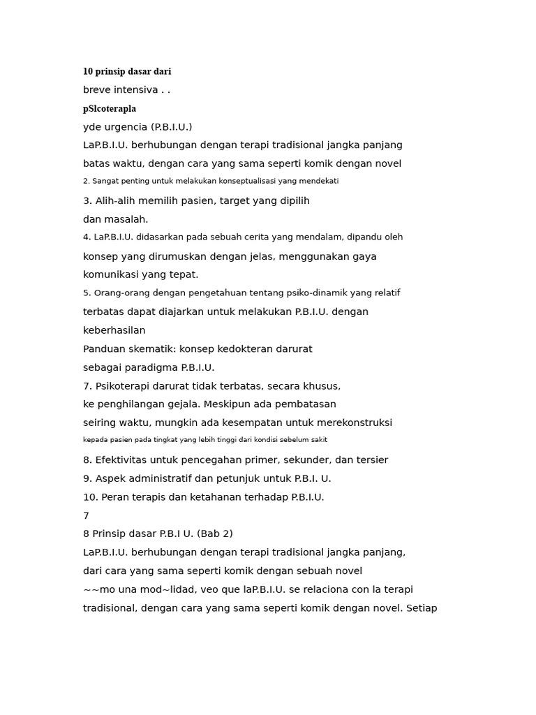 10 Prinsip PBIU | PDF