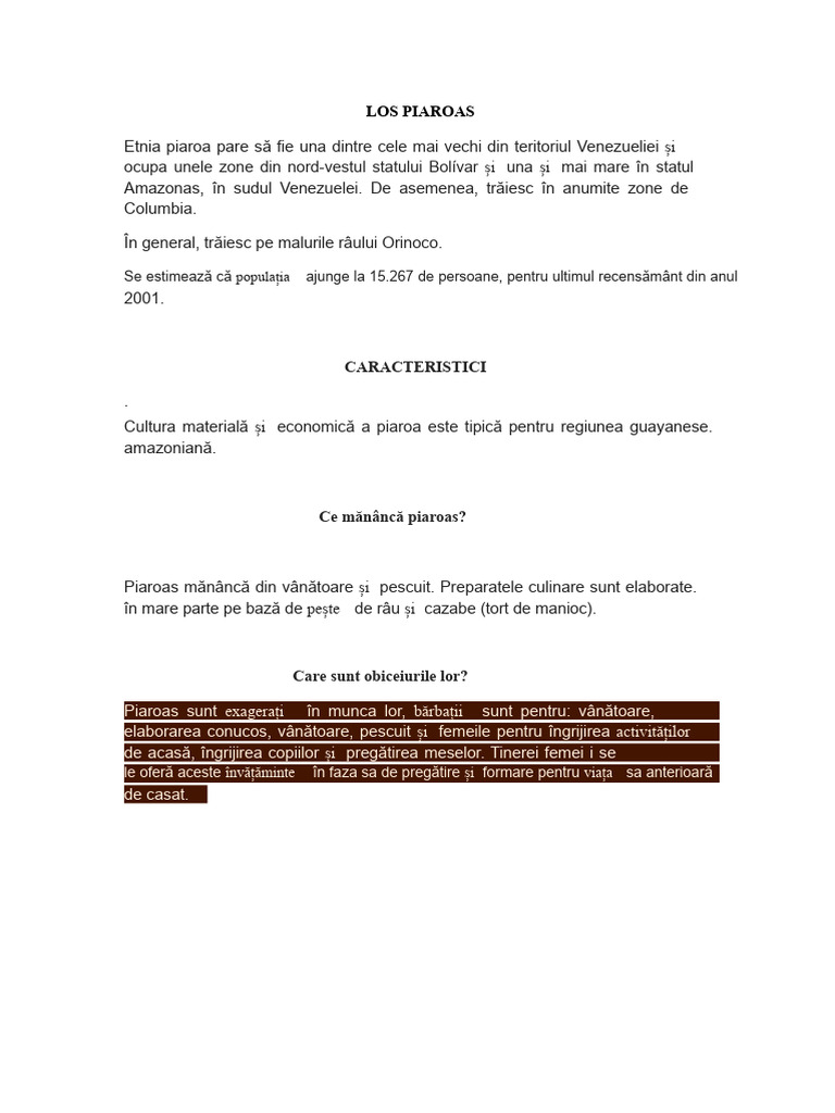 PIAROAS | PDF