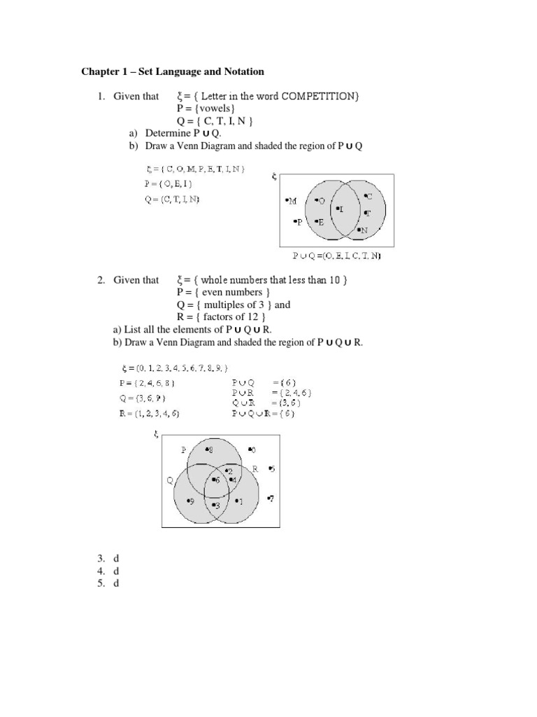 Venn Diagrams and Set Operations Guide | PDF | Teaching Methods & Materials