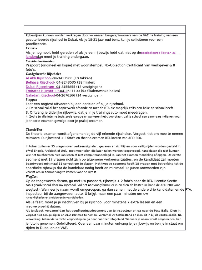 Rijbewijs | PDF
